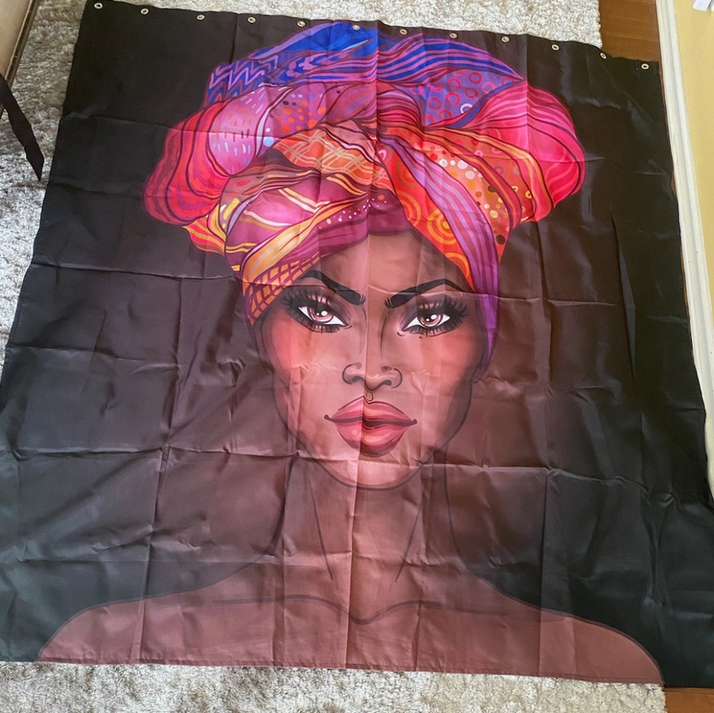 Black Queen Shower Curtain